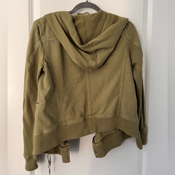 We The Free Free People Carmen Moto Jacket in Olive Sparrow - XS - Picture 5 of 16